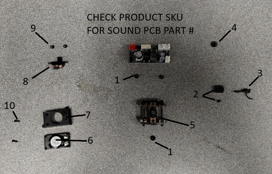 HO SOUND CAR / PARTS BREAKDOWN